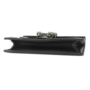 グッチ GUCCI ディオニュソス ミニバッグ 476432 ブラック レザー メタル ショルダーバッグ シルバー金具 黒 タイガーヘッド スパー クロージャー
