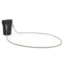 プラダ PRADA ミニ ネックレスポーチ 1NR002 ブラック ラムスキン ナッパレザー ポーチ シルバー金具 三角ロゴ