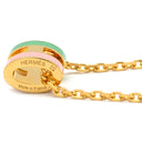 エルメス HERMES ポップアッシュ ミニ ペンダント ロカバール マラバル GP ラッカー ネックレス ゴールド金具 緑 ピンク H 新品 未使用