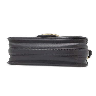 ルイヴィトン LOUIS VUITTON LV PONT9 LVポンヌフ M55948 ノワール スムースレザー ショルダーバッグ ゴールド金具 黒 ピンク LVサークル