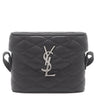 サンローラン SAINT LAURENT ジューン ボックス 710298 ブラック ラムスキン ショルダーバッグ マットシルバー金具 YSLロゴ