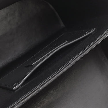サンローラン SAINT LAURENT ジューン ボックス 710298 ブラック ラムスキン ショルダーバッグ マットシルバー金具 YSLロゴ