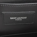サンローラン SAINT LAURENT ジューン ボックス 710298 ブラック ラムスキン ショルダーバッグ マットシルバー金具 YSLロゴ