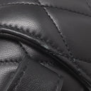 サンローラン SAINT LAURENT ジューン ボックス 710298 ブラック ラムスキン ショルダーバッグ マットシルバー金具 YSLロゴ