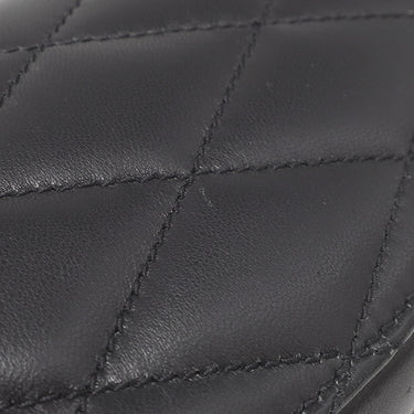 サンローラン SAINT LAURENT ジューン ボックス 710298 ブラック ラムスキン ショルダーバッグ マットシルバー金具 YSLロゴ