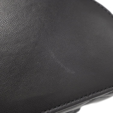 サンローラン SAINT LAURENT ジューン ボックス 710298 ブラック ラムスキン ショルダーバッグ マットシルバー金具 YSLロゴ