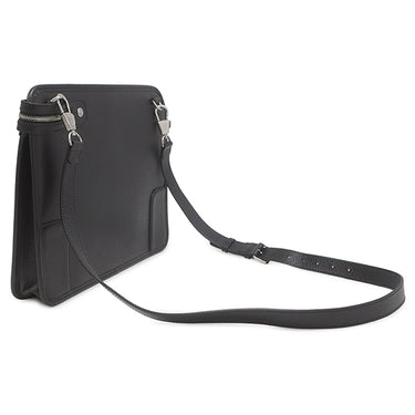 グッチ GUCCI インターロッキングG メッセンジャーバッグ 735111 ブラック レザー 2WAYバッグ シルバー金具 ブリーフケース ショルダー セカンドバッグ