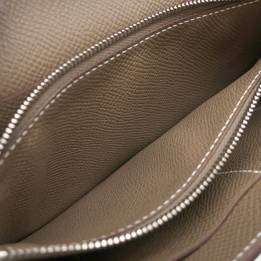 エルメス HERMES ケリーウォレット ロング トゥーゴー エトゥープ ヴォーエプソン 長財布 シルバー金具 茶 ショルダー 2025年製