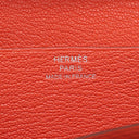 エルメス HERMES ベアンスフレ カプシ－ヌ シェブルミゾル 長財布 シルバー金具 二つ折り財布