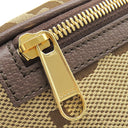 グッチ GUCCI ジャンボGG ベルトバッグ 696031 ベージュ×ブラウン レザー ジャンボGGキャンバス ボディバッグ ゴールド金具 ウエストバッグ 茶