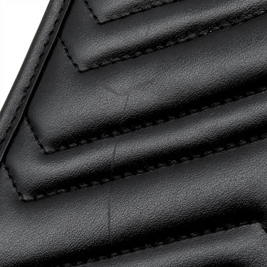 グッチ GUCCI GGマーモント キルティング 696123 ブラック レザー 2WAYバッグ ゴールド金具 黒 ショルダー ハンドバッグ