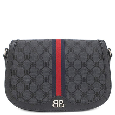 バレンシアガ BALENCIAGA ザ ハッカー プロジェクト ショルダーバッグ 680121 ブラック キャンバス レザー ショルダーバッグ 黒 GUCCI グッチ