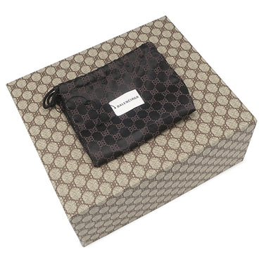 バレンシアガ BALENCIAGA ザ ハッカー プロジェクト ショルダーバッグ 680121 ブラック キャンバス レザー ショルダーバッグ 黒 GUCCI グッチ