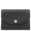 ルイヴィトン LOUIS VUITTON ポルトフォイユ ゾエ M62935 ノワール モノグラムアンプラント コインケース ゴールド金具 黒 コンパクト