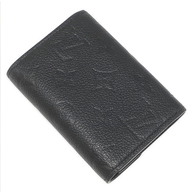 ルイヴィトン LOUIS VUITTON ポルトフォイユ ゾエ M62935 ノワール モノグラムアンプラント コインケース ゴールド金具 黒 コンパクト
