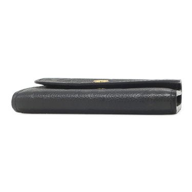 ルイヴィトン LOUIS VUITTON ポルトフォイユ ゾエ M62935 ノワール モノグラムアンプラント コインケース ゴールド金具 黒 コンパクト