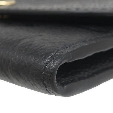 ルイヴィトン LOUIS VUITTON ポルトフォイユ ゾエ M62935 ノワール モノグラムアンプラント コインケース ゴールド金具 黒 コンパクト