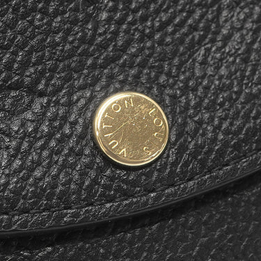 ルイヴィトン LOUIS VUITTON ポルトフォイユ ゾエ M62935 ノワール モノグラムアンプラント コインケース ゴールド金具 黒 コンパクト