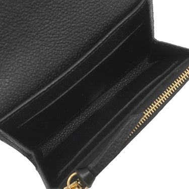 ルイヴィトン LOUIS VUITTON ポルトフォイユ ゾエ M62935 ノワール モノグラムアンプラント コインケース ゴールド金具 黒 コンパクト