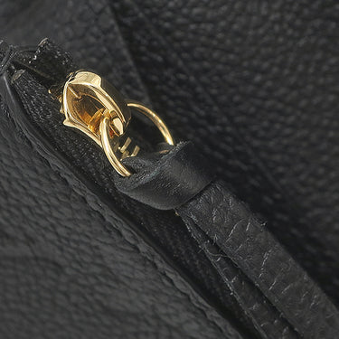 ルイヴィトン LOUIS VUITTON ポルトフォイユ ゾエ M62935 ノワール モノグラムアンプラント コインケース ゴールド金具 黒 コンパクト