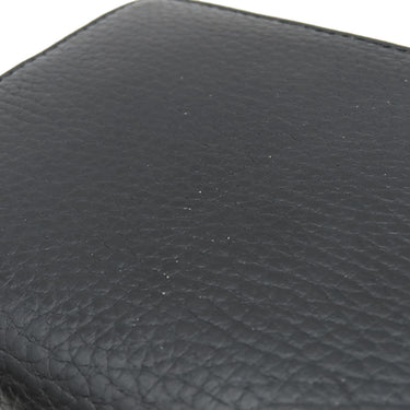 グッチ GUCCI ボウ ジップアラウンド ウォレット 524291 ブラック レザー 長財布 ヴィンテージ金具 黒 ピンク GGマーモント リボンモチーフ 花柄