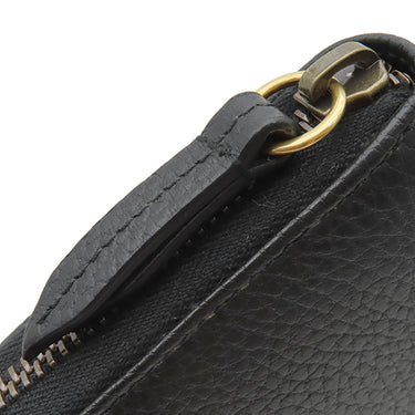 グッチ GUCCI ボウ ジップアラウンド ウォレット 524291 ブラック レザー 長財布 ヴィンテージ金具 黒 ピンク GGマーモント リボンモチーフ 花柄