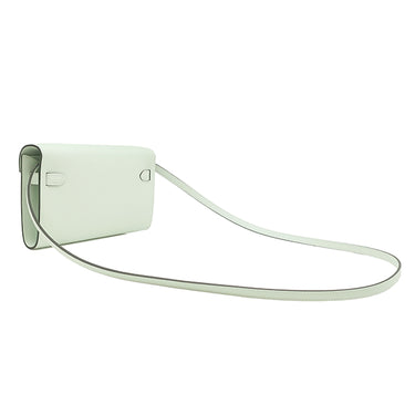 エルメス HERMES ケリーウォレット ロング トゥーゴー ヴェールペパーミント ヴォーエプソン 長財布 シルバー金具 薄緑 2025年製