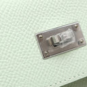 エルメス HERMES ケリーウォレット ロング トゥーゴー ヴェールペパーミント ヴォーエプソン 長財布 シルバー金具 薄緑 2025年製