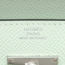 エルメス HERMES ケリーウォレット ロング トゥーゴー ヴェールペパーミント ヴォーエプソン 長財布 シルバー金具 薄緑 2025年製