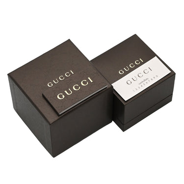 グッチ GUCCI アイコン スリム 660070 ホワイトゴールド K18WG #8 リング 指輪 Au750 750 18K ホワイトゴールド 7.5号