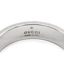 グッチ GUCCI アイコン スリム 660070 ホワイトゴールド K18WG #8 リング 指輪 Au750 750 18K ホワイトゴールド 7.5号