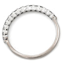 ノンブランド NON BRAND ダイヤモンド 0.3ct ホワイトゴールド K18WG ダイヤモンド リング 指輪 Au750 18K 18金 ハーフエタニティ メレ ラインストーン 8.5号