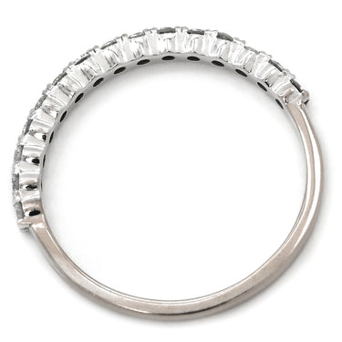 ノンブランド NON BRAND ダイヤモンド 0.3ct ホワイトゴールド K18WG ダイヤモンド リング 指輪 Au750 18K 18金 ハーフエタニティ メレ ラインストーン 8.5号