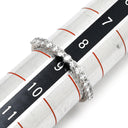 ノンブランド NON BRAND ダイヤモンド 0.3ct ホワイトゴールド K18WG ダイヤモンド リング 指輪 Au750 18K 18金 ハーフエタニティ メレ ラインストーン 8.5号