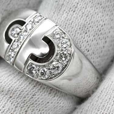 ブルガリ BVLGARI パレンテシ ダイヤ ホワイトゴールド K18WG ダイヤモンド リング 指輪 18K 750WG 18金 11.5号