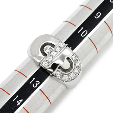 ブルガリ BVLGARI パレンテシ ダイヤ ホワイトゴールド K18WG ダイヤモンド リング 指輪 18K 750WG 18金 11.5号