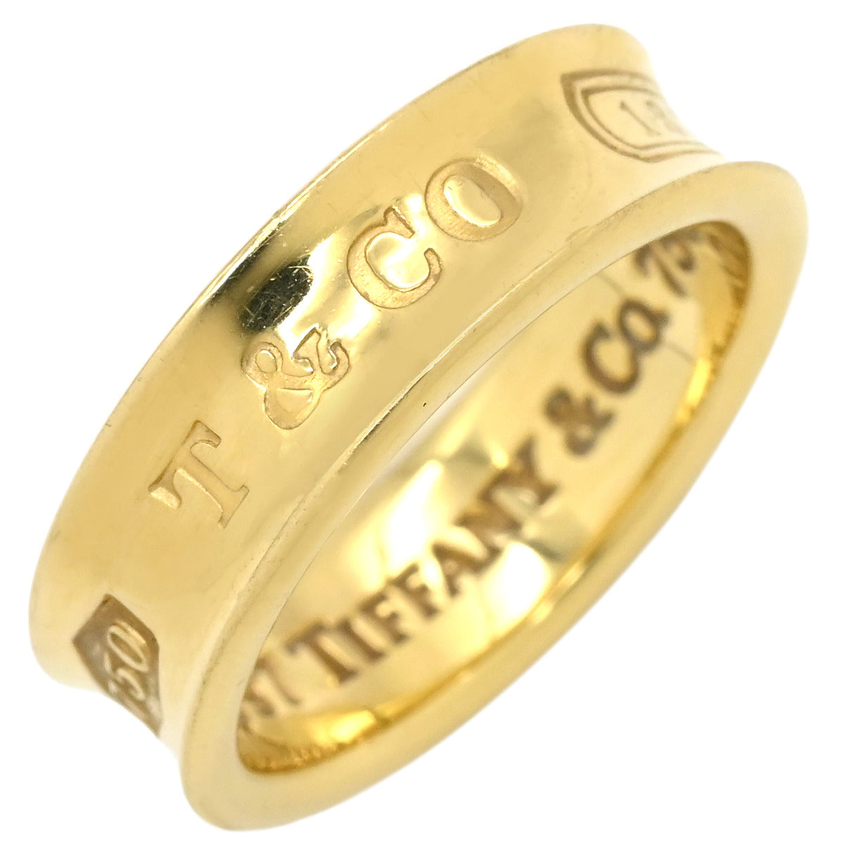 ティファニー Tiffany & Co 1837 イエローゴールド リング 指輪 T&Co