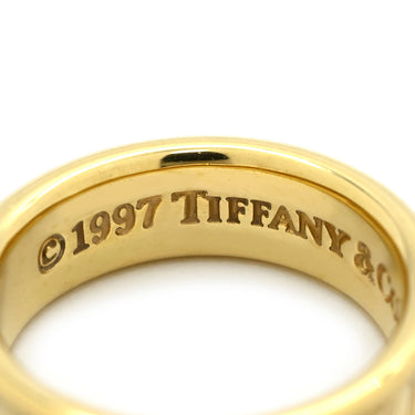 ティファニー Tiffany & Co 1837 イエローゴールド K18YG リング 指輪 T&Co. Au750 18K 18金 12.5号