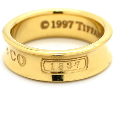 ティファニー Tiffany & Co 1837 イエローゴールド K18YG リング 指輪 T&Co. Au750 18K 18金 12.5号