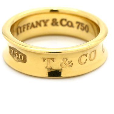 ティファニー Tiffany & Co 1837 イエローゴールド K18YG リング 指輪 T&Co. Au750 18K 18金 12.5号