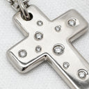 ティファニー Tiffany & Co ドッツクロス ダイヤモンド ペンダント ホワイトゴールド K18WG ダイヤモンド ネックレス 18K 750 WG