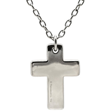 ティファニー Tiffany & Co ドッツクロス ダイヤモンド ペンダント ホワイトゴールド K18WG ダイヤモンド ネックレス 18K 750 WG