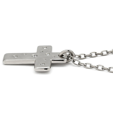 ティファニー Tiffany & Co ドッツクロス ダイヤモンド ペンダント ホワイトゴールド K18WG ダイヤモンド ネックレス 18K 750 WG