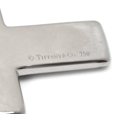 ティファニー Tiffany & Co ドッツクロス ダイヤモンド ペンダント ホワイトゴールド K18WG ダイヤモンド ネックレス 18K 750 WG
