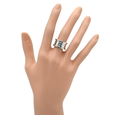 ブルガリ Bvlgari ビーゼロワン B-zero1 4バンドリング ホワイトゴールド K18WG #50(JP10) リング 指輪 Au750 18K 18金 9号
