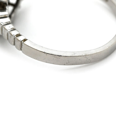 ノンブランド NON BRAND ダイヤモンド 0.40ct プラチナシルバー Pt900 ダイヤモンド リング 指輪 プラチナ フラワーモチーフ ヘイローリング 12.5号