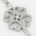 ティファニー Tiffany & Co クアトラ ハートキー ペンダント プラチナシルバー Pt950 ダイヤモンド ネックレス ダイヤモンド プラチナ 鍵モチーフ