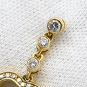 ショパール CHOPARD ハッピーダイヤモンド ハート イエローゴールド K18YG ダイヤモンド ピアス 750 YG 18金 ムービングダイヤ ドロップピアス