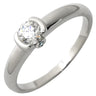 ノンブランド NON BRAND ダイヤモンド 0.338ct 立爪 プラチナシルバー Pt900 ダイヤモンド リング 指輪 プラチナ900 1粒 1石 ハート＆キューピッド 15.5号