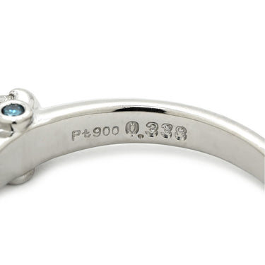 ノンブランド NON BRAND ダイヤモンド 0.338ct 立爪 プラチナシルバー Pt900 ダイヤモンド リング 指輪 プラチナ900 1粒 1石 ハート＆キューピッド 15.5号